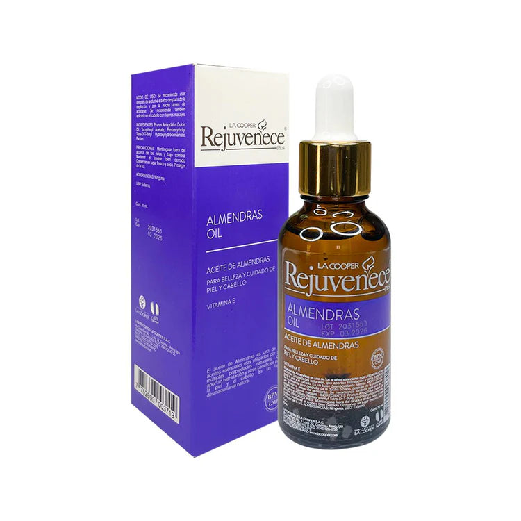 Aceite de almendras vitamina E 30ml - Rejuvenece
